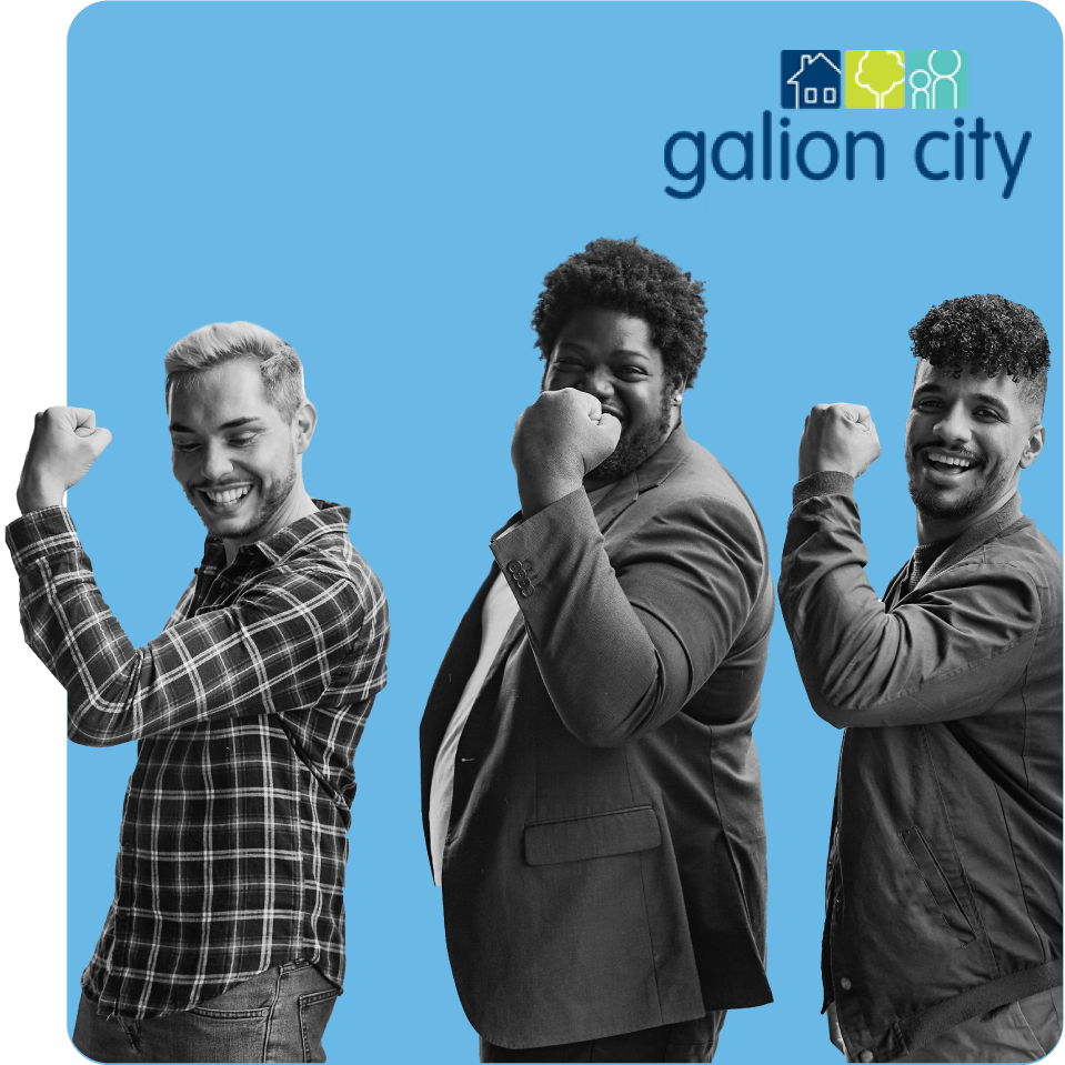 Group of people promoting strength in health for Galion City Health Department