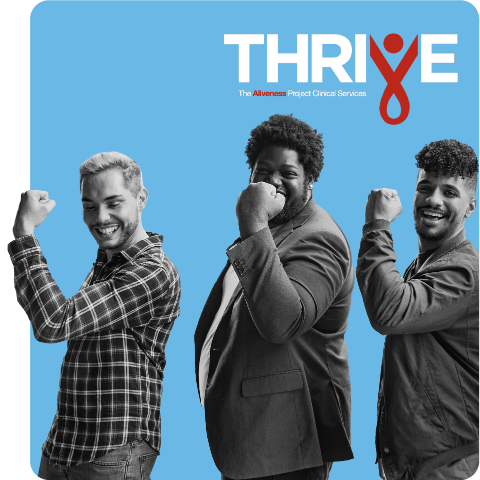 Group of people promoting strength in health for Thrive