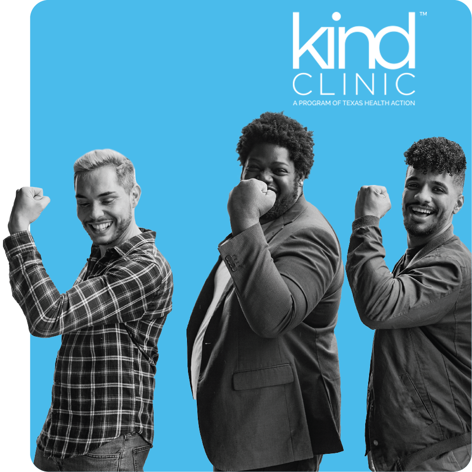 Group of people promoting strength in health for Kind Clinic
