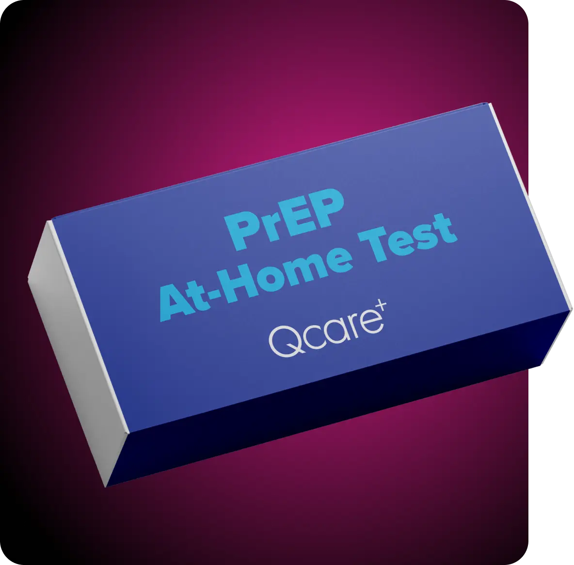 Maqueta del envase de una Prueba Domiciliaria de la PrEP suministrada por Q Care Plus